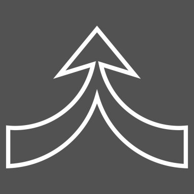 Anahat vektör simge yukarı ok birleştirmek