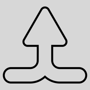 Anahat vektör simge yukarı ok birleştirmek