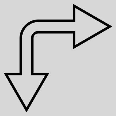 Seçimi ok sağ aşağı inme vektör simgesi