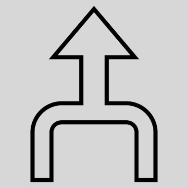 Anahat vektör simge yukarı ok birleştirmek