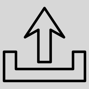 Kontur vektör simge yüklemek