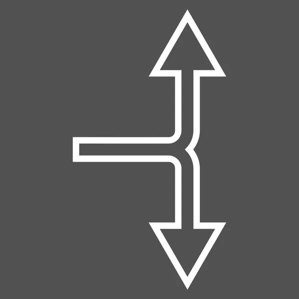 Elección Flecha arriba abajo contorno Vector icono — Vector de stock
