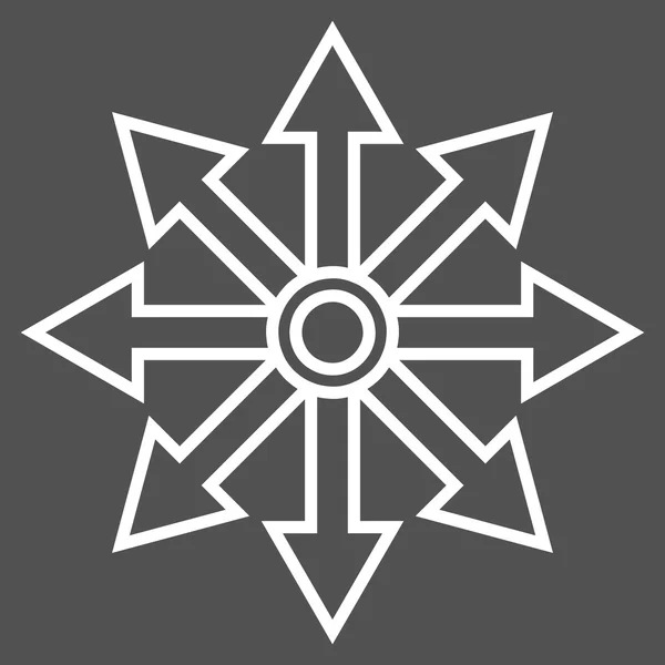 Икона "Тонкая линия стрел" — стоковый вектор