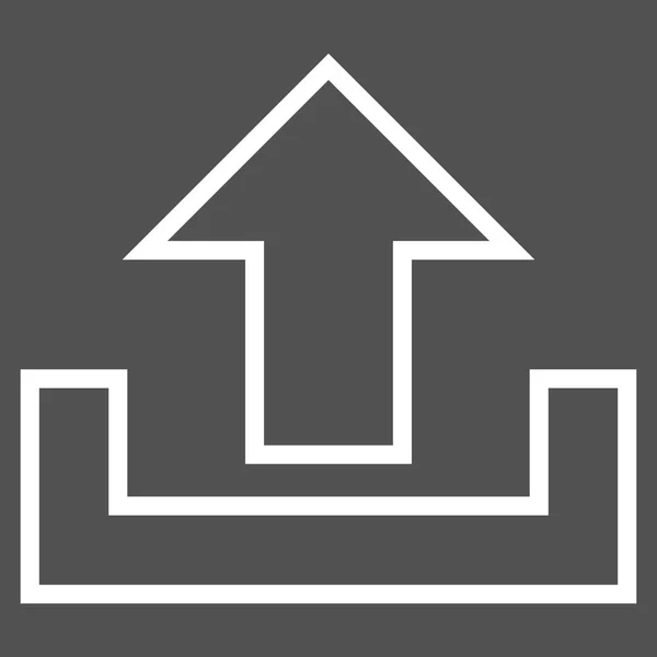 Schlaganfall-Vektorsymbol hochladen — Stockvektor