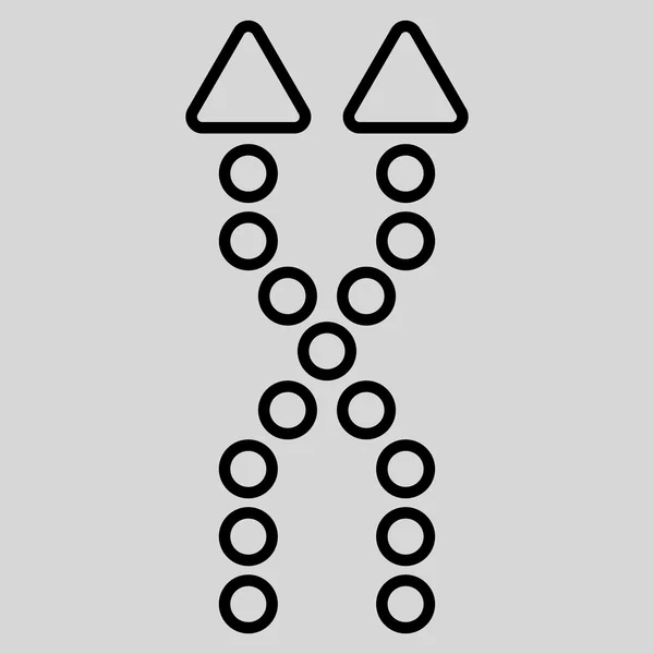 Shuffle стрілки вгору обведення векторної Icon — стоковий вектор