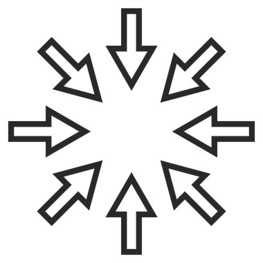 Kompakt okları vektör simge kontur