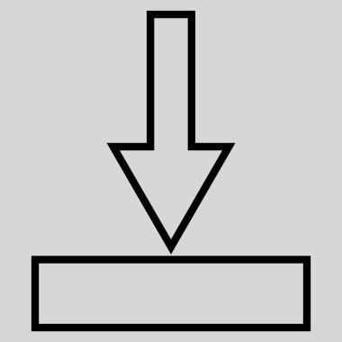 Kontur vektör simgesi itmek