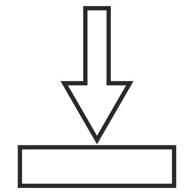 Anahat vektör simgesi itmek