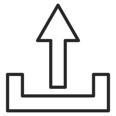 Kontur vektör simge yüklemek