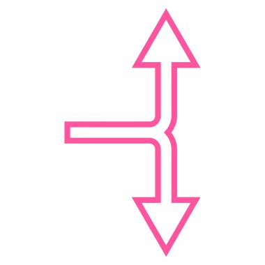 Kontur vektör simgesi aşağı yukarı seçim ok