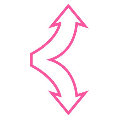 Anahat aşağı yukarı seçim okları simge vektör