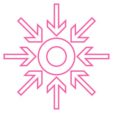 Oklar kontur vektör simge sıkıştırmak