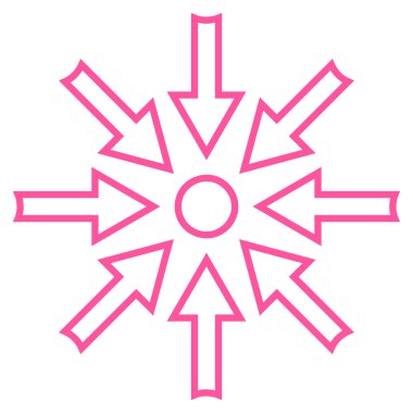 Oklar kontur vektör simge sıkıştırmak