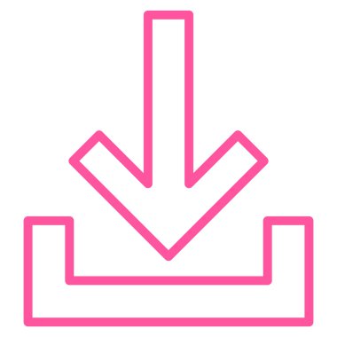 Yüklemeler kontur vektör simgesi