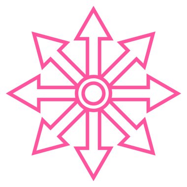 Oklar kontur vektör simgesini genişletin