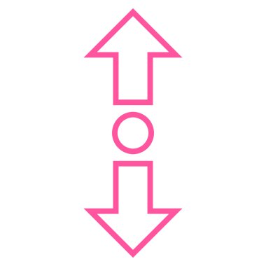 Oklar dikey ince çizgi vektör simgesini genişletin