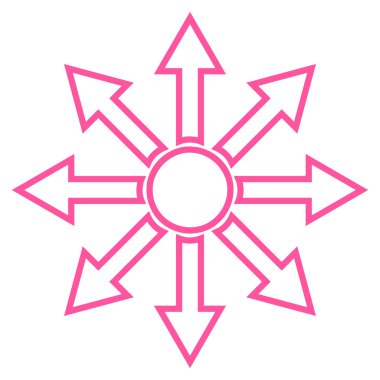 Oklar ince çizgi vektör simgesini genişletin