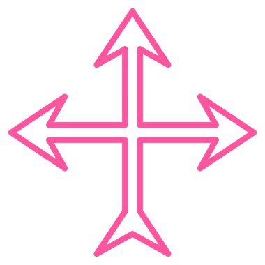 Kavşak okları vektör simge kontur