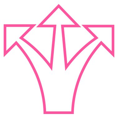 Anahat vektör simge yukarı kavşak ok