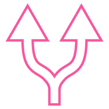 Anahat vektör simge yukarı kavşak ok