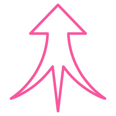 Anahat vektör simge yukarı ok birleştirme