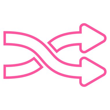 Okları yatay ince çizgi vektör simge mix