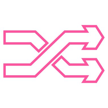 Okları yatay kontur vektör simge mix