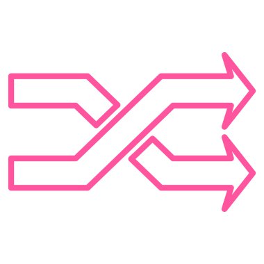 Okları yatay kontur vektör simge mix