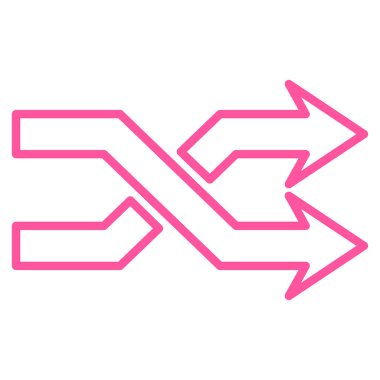 Okları yatay kontur vektör simge mix