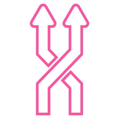 Oklar dikey kontur vektör simge mix