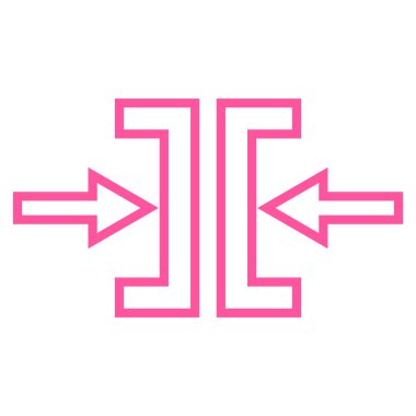 Basınç yatay kontur vektör simgesi