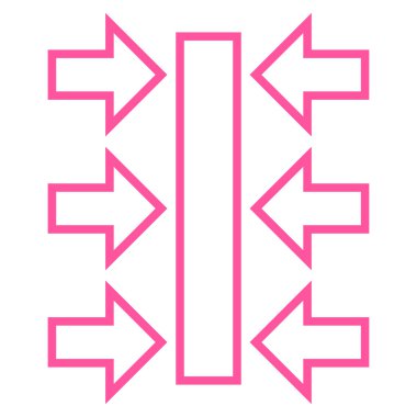 Basınç yatay kontur vektör simgesi