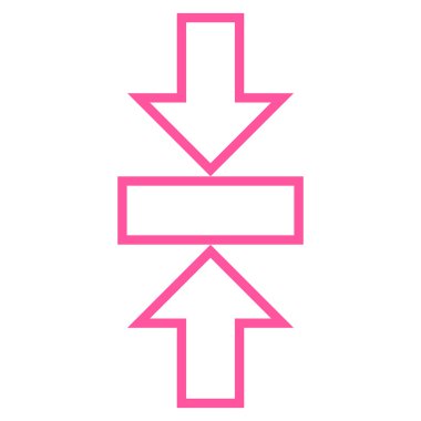 Basınç dikey kontur vektör simgesi