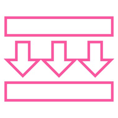 Basınç dikey kontur vektör simgesi