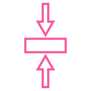 Basınç dikey kontur vektör simgesi