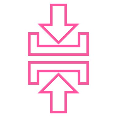 Basınç dikey kontur vektör simgesi