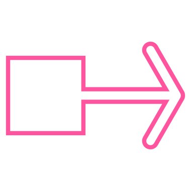 Çekme oku şu kontur vektör simgesi