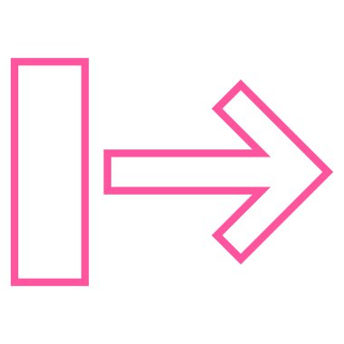 Çekme oku şu kontur vektör simgesi