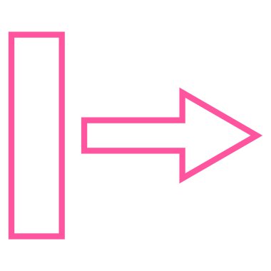 Çekme oku şu kontur vektör simgesi