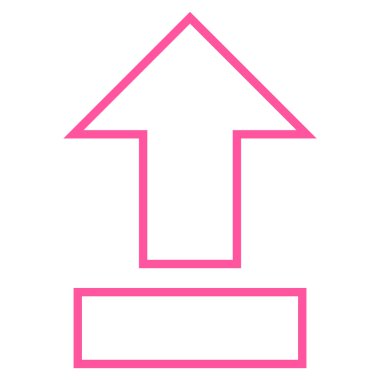 Anahat vektör simge yukarı çekme ok