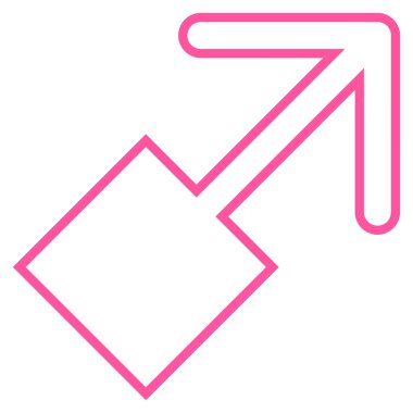 Anahat vektör simge yukarı sağa çekin