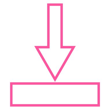 Kontur vektör simgesi itmek