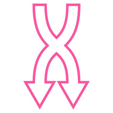 Kontur vektör simgesi aşağı okları shuffle