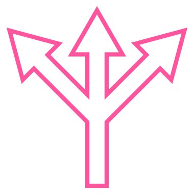 Split ok kontur vektör simgesi