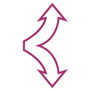 Anahat aşağı yukarı seçim okları simge vektör