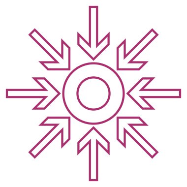 Oklar anahat vektör simge sıkıştırmak