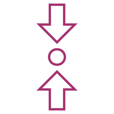 Dikey anahat vektör simge sıkıştırmak