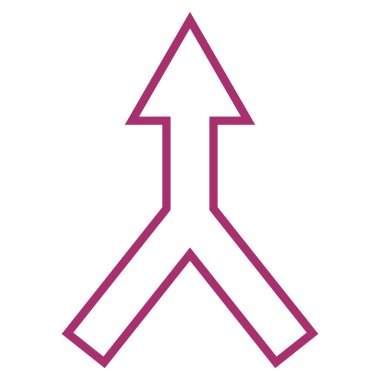 Anahat vektör simge yukarı ok bağlanmak