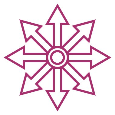 Oklar kontur vektör simgesini genişletin