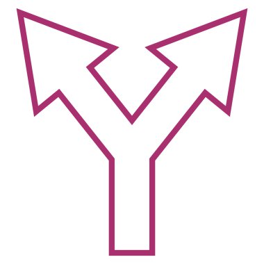 Sol birleşim ok sağ kontur vektör simgesi